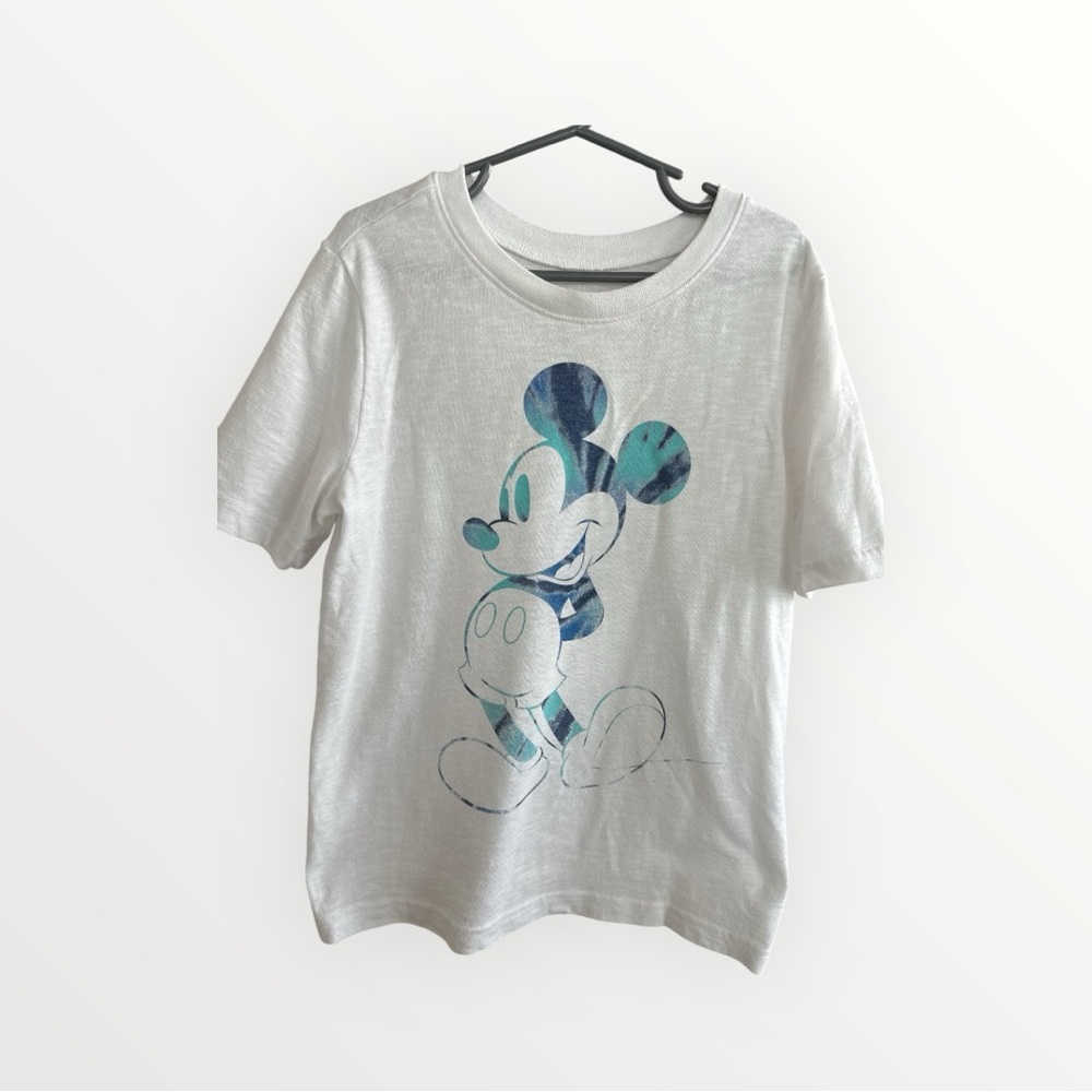 Blue tie dye Mickey t-shirt—kids size 8